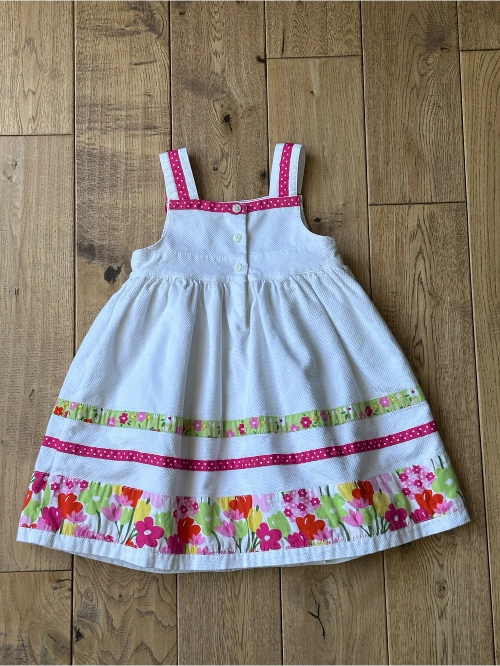 Gymboree Dot Blossom Stripe Pique Dress size 3T